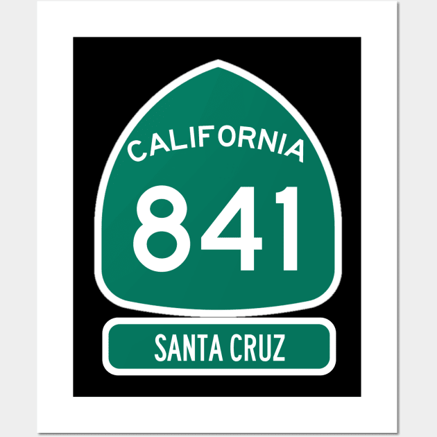 Otter 841 California Highway sign Wall Art by REDWOOD9